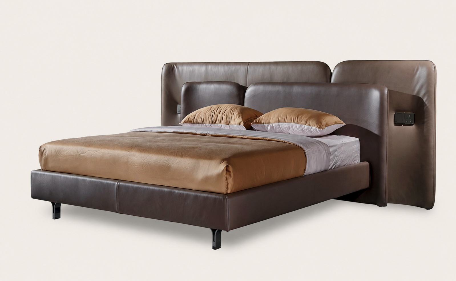 Leather Upholstered Bed