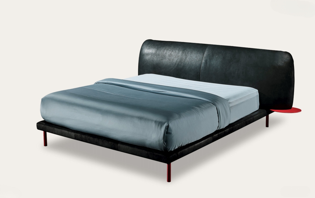 Upholstered Bed with Wooden Frames