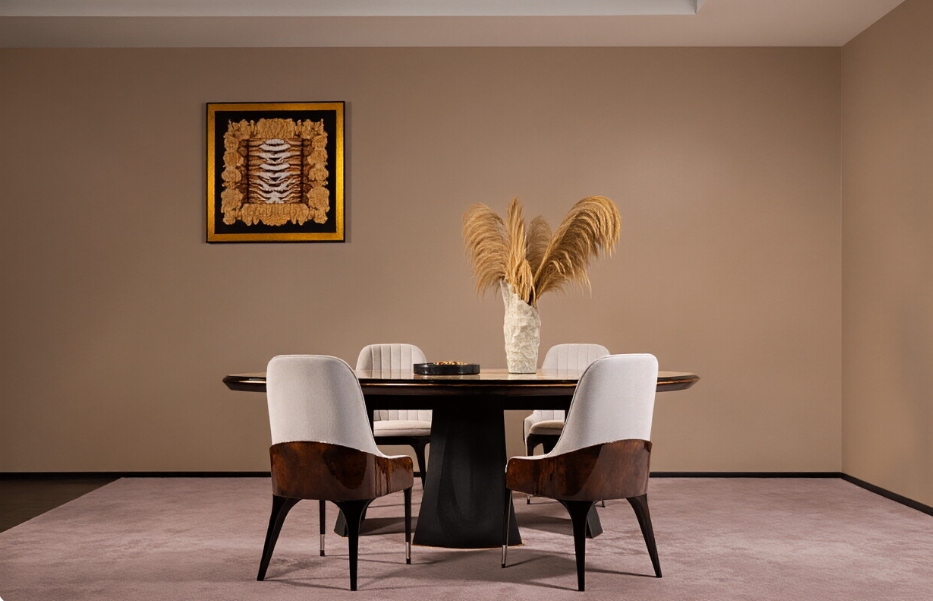 culptural elegance meets modern dining