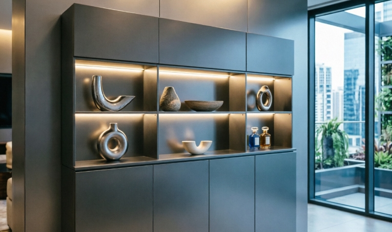 Display Cabinets for Luxury Living Room