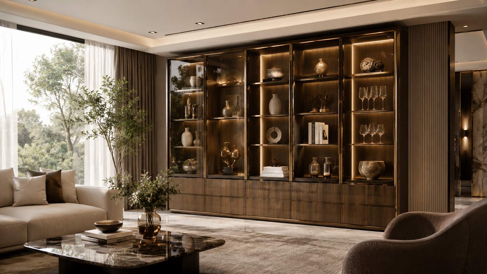 Luxury Display Cabinets for Living Rooms in 2026