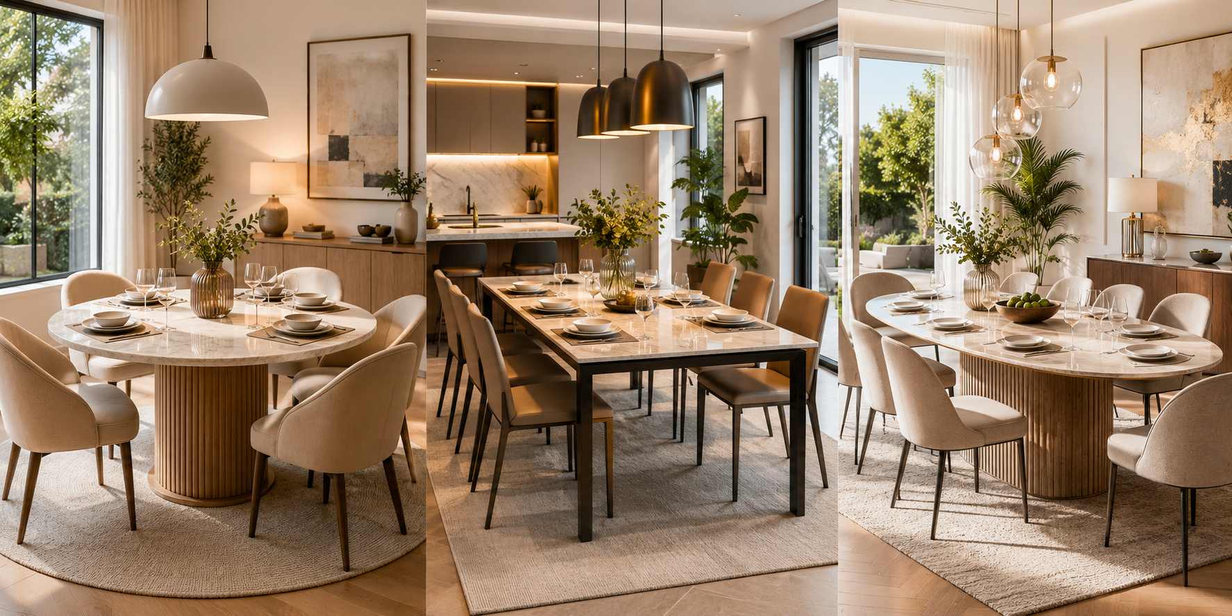 Round, Rectangular, or Oval Dining Table?