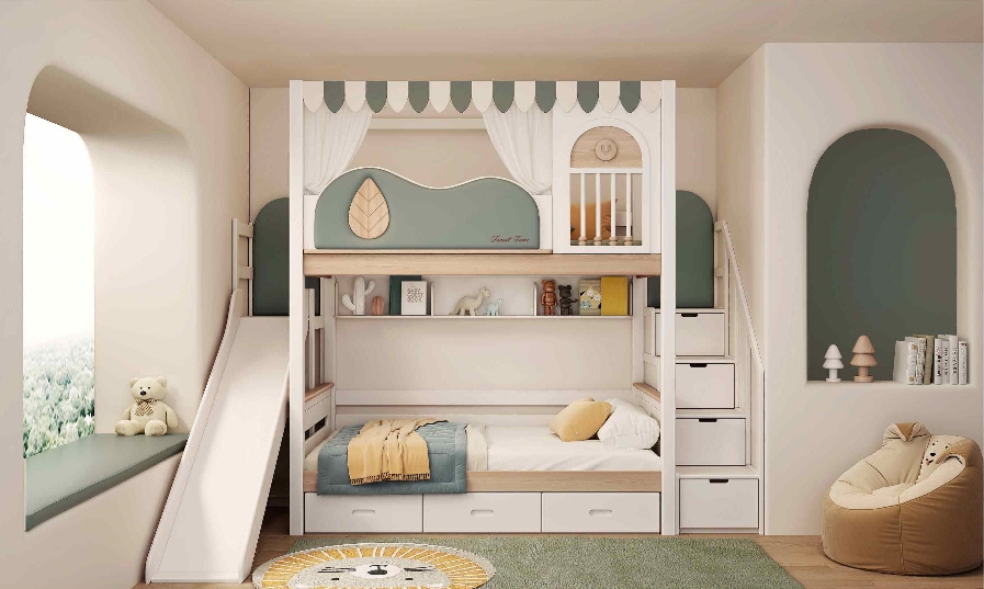 Solid Wood Bed