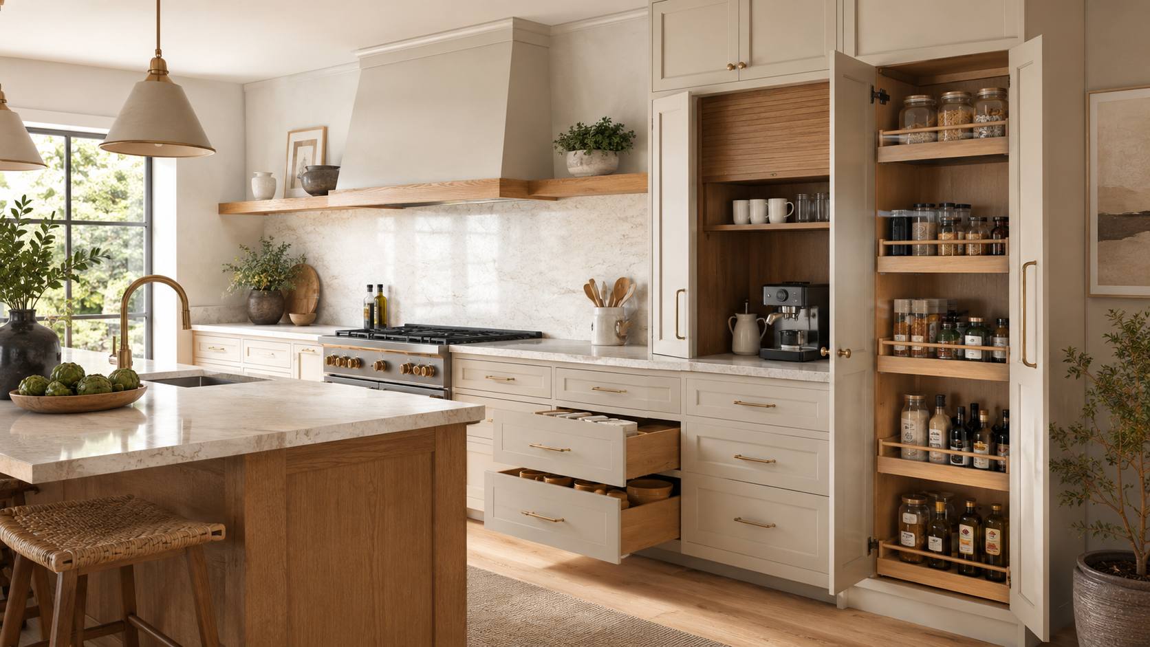 Kitchen cabinets
