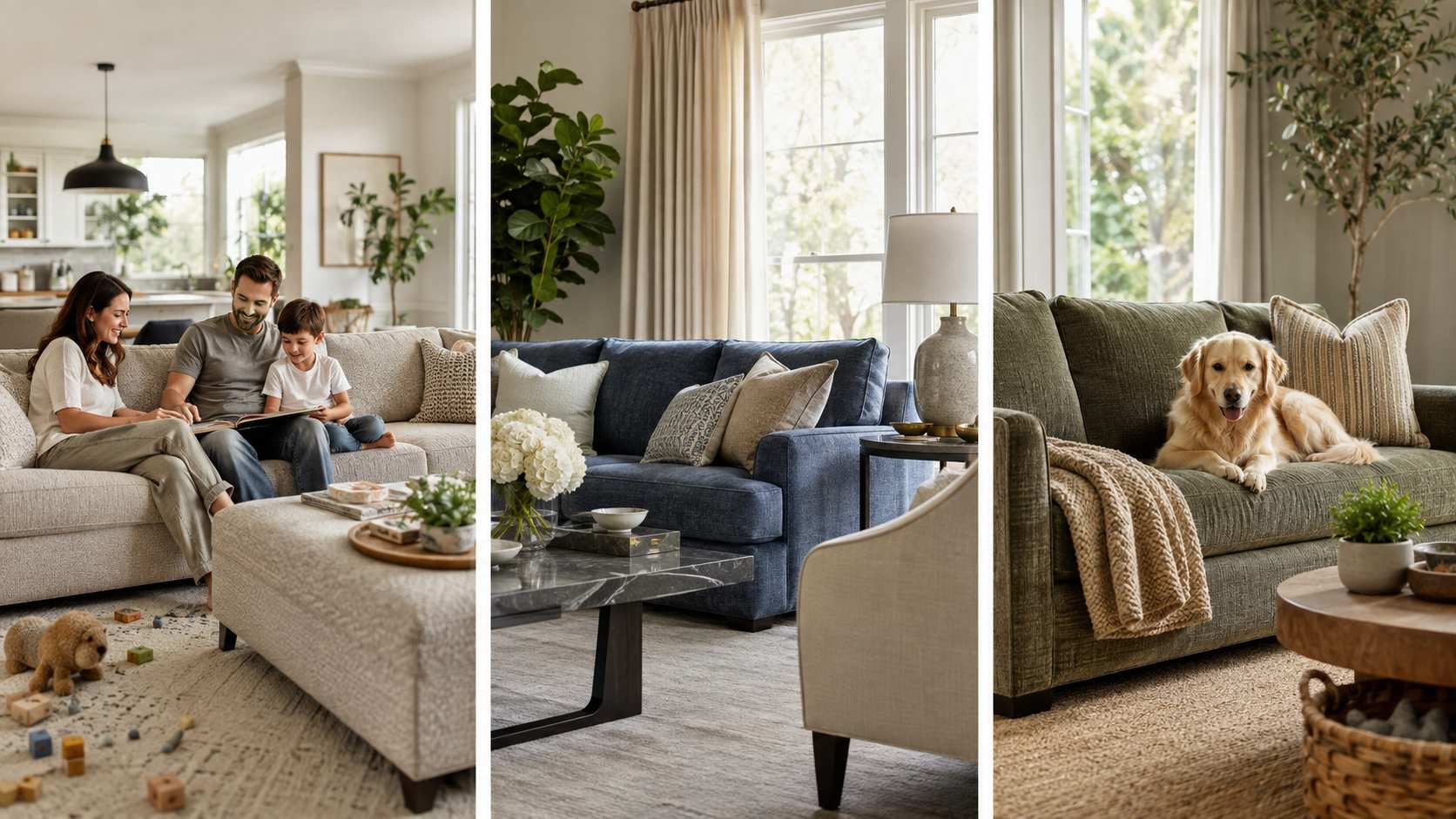 Match Sofa Fabric Performance to the Room