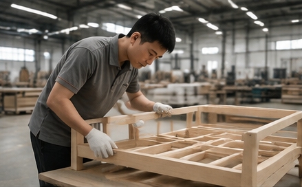 High-end furniture QC inspection